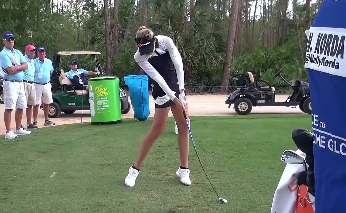 Nelly Korda follow-through